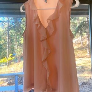 Calvin Klein sleeveless blouse, blush